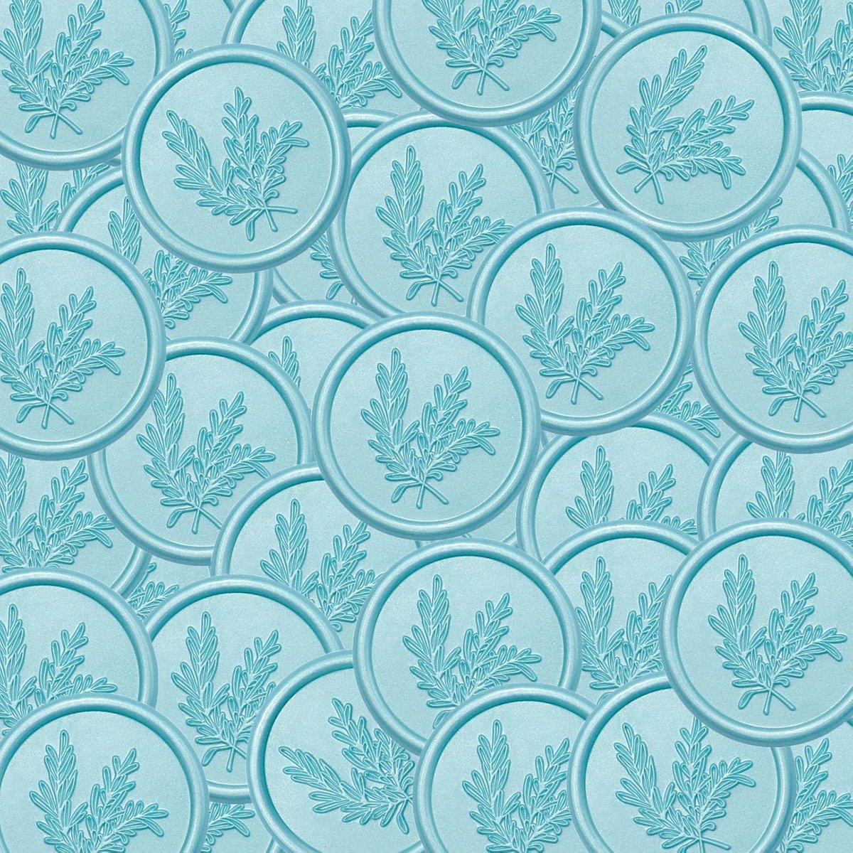 50 stuks, aqua, blauw, rozemarijn, geprefabriceerde envelop, zegel, zelfklevend, waszegel, voor bruiloftsuitnodiging, letterenvelop, cadeau voor Kerstmis