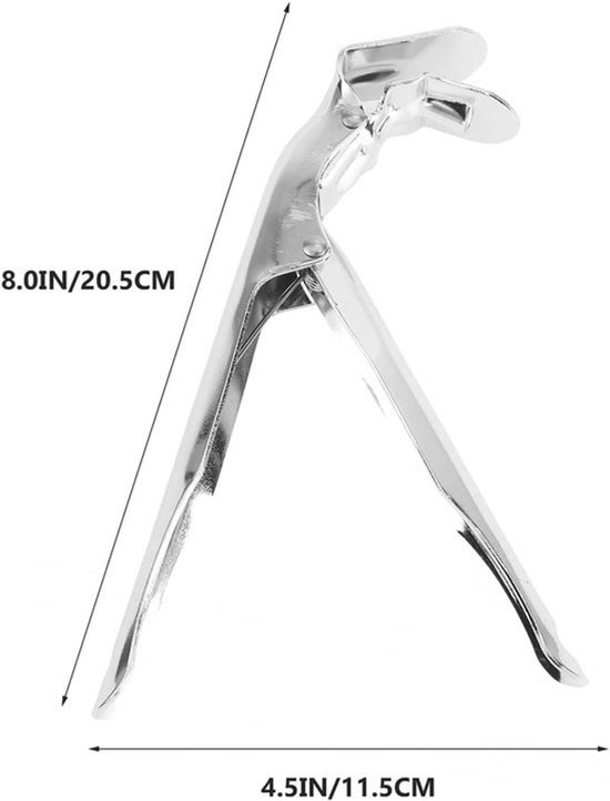 Grill Rooster Lifter - Grijper Tang - Barbecue Accessoire - Hete Pannen Oppakken - 20.5 cm - Zwart — afbeelding 2