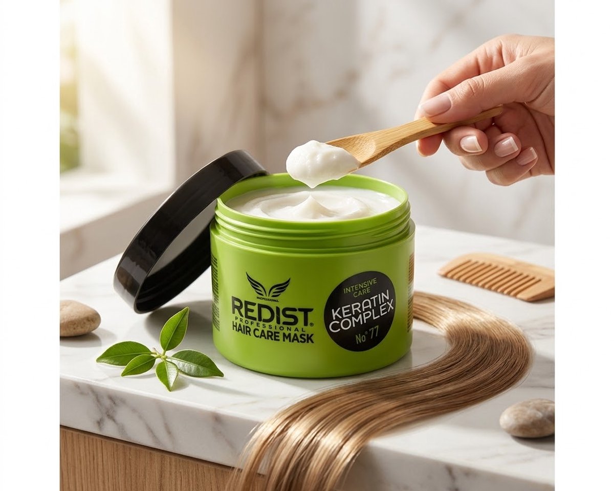 Redist- Keratin haar masker -hairmask - haarmasker - Hair care mask-keratin complex-Intensive Care-Keratine behandeling - Herstelt beschadigd haar en beschermt de kleur - Geschikt voor gekleurd haar - Haarverzorgingsproduct 500 ml - man-women
