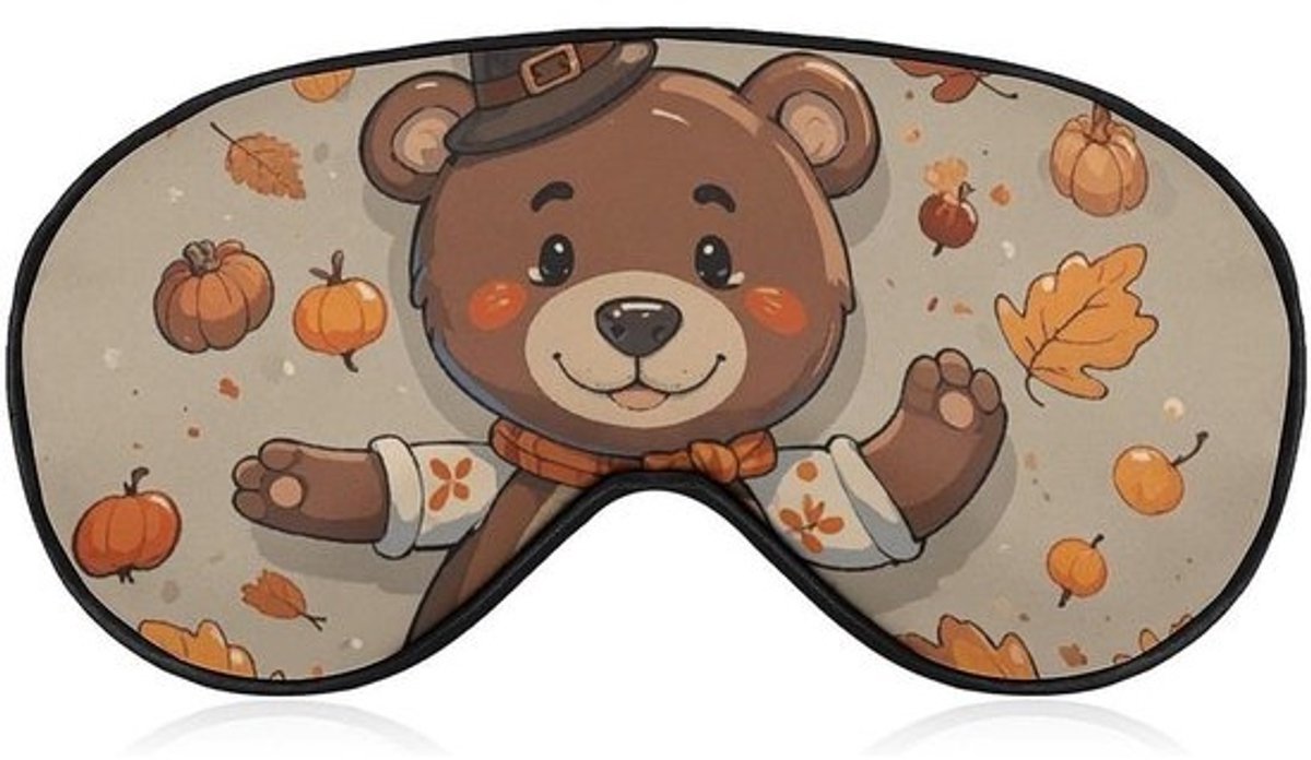 Slaapmasker - Oogmasker blinddoek - Ontspannen slapen - Verstelbare band - 20.57 x 10.41 cm - Zwart