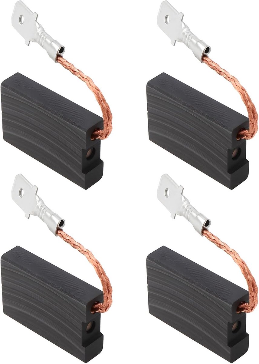 4 stuks koolborstels met automatische stop 6x16x24mm Compatibel met Metabo WX 21-230 Quick/WX 23-180
