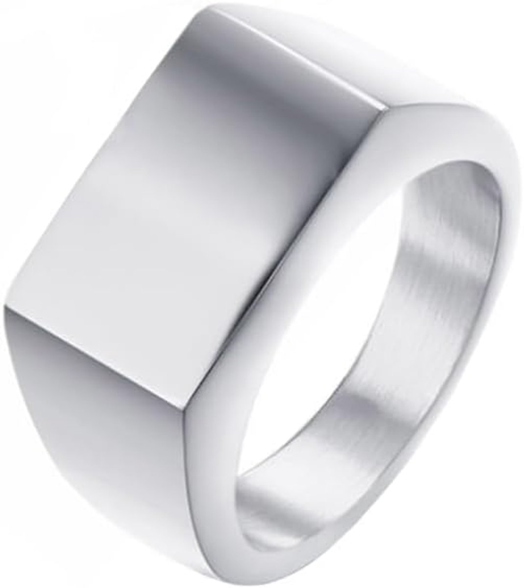 Zegelring Zilverkleurig van Mendes Jewelry-18mm