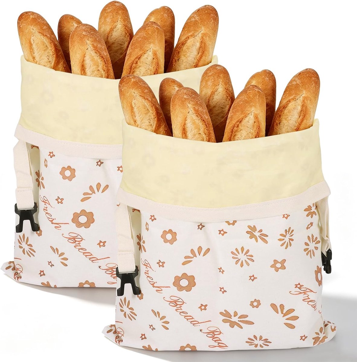 2 stuks bijenwas broodzakken voor zuurdeeg, grote herbruikbare broodzakken met bijenwas en linnen voor langere frisheid, duurzame en wasbare zakken voor zuurdeegbrood