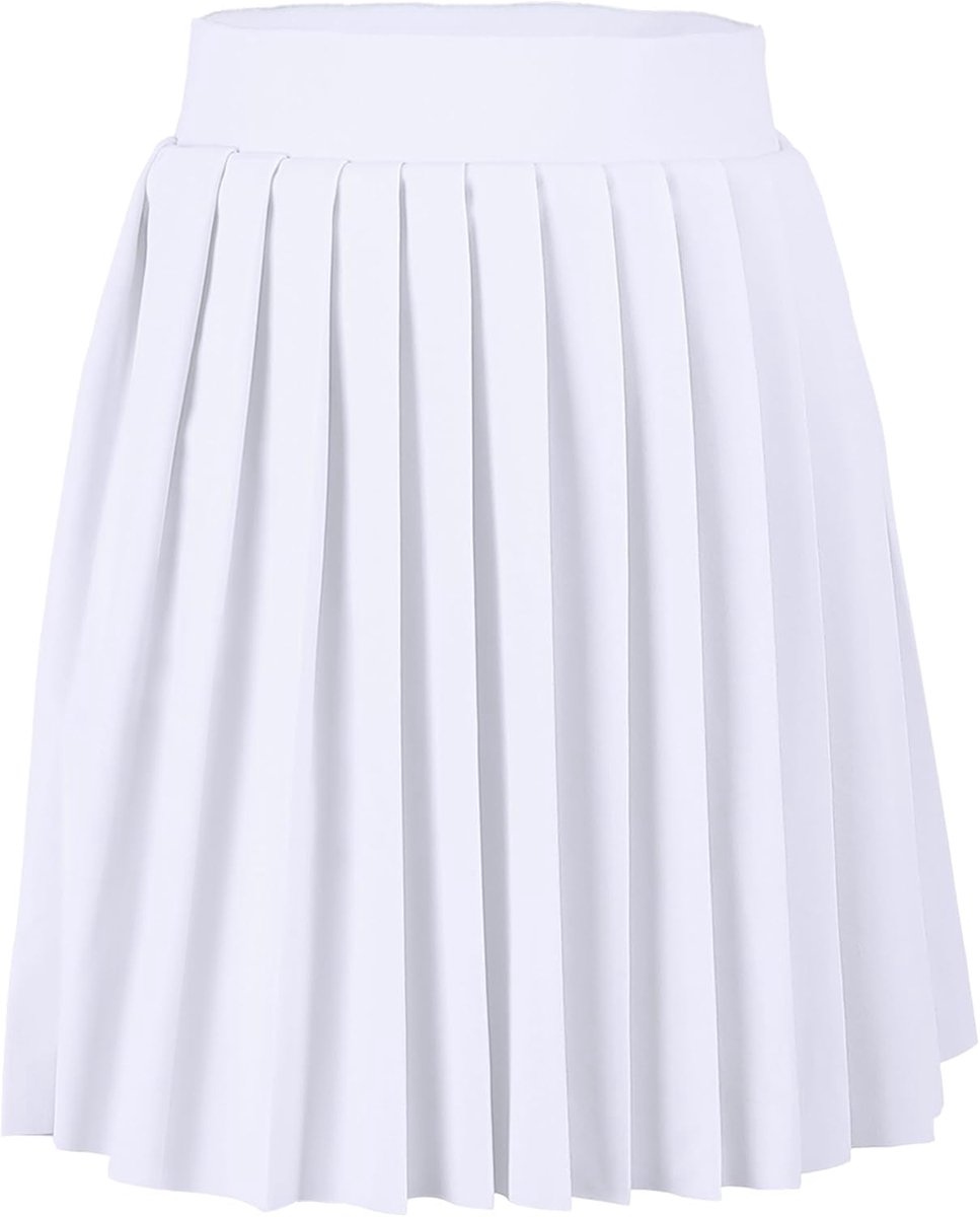 Rok voor Meisjes met Binnenbroekje, Minirok Skorts met 2 Zijzakken, Schooluniform Skort voor Meisjes, Zwarte Skaterrok