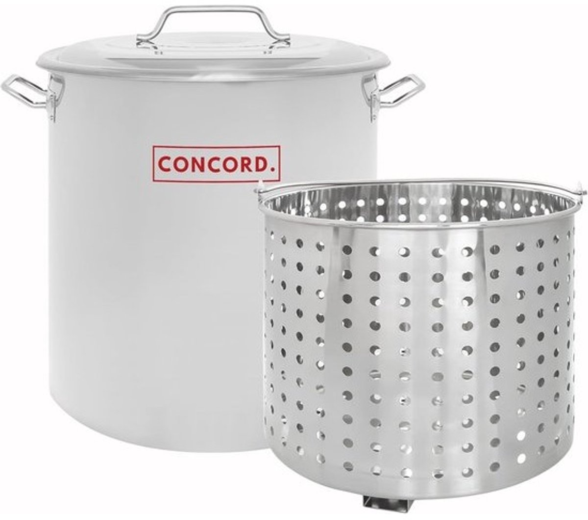 Roestvrijstalen Voorraadpot met Stoommand - Perfect voor Koken en Stomen (40 Quart)