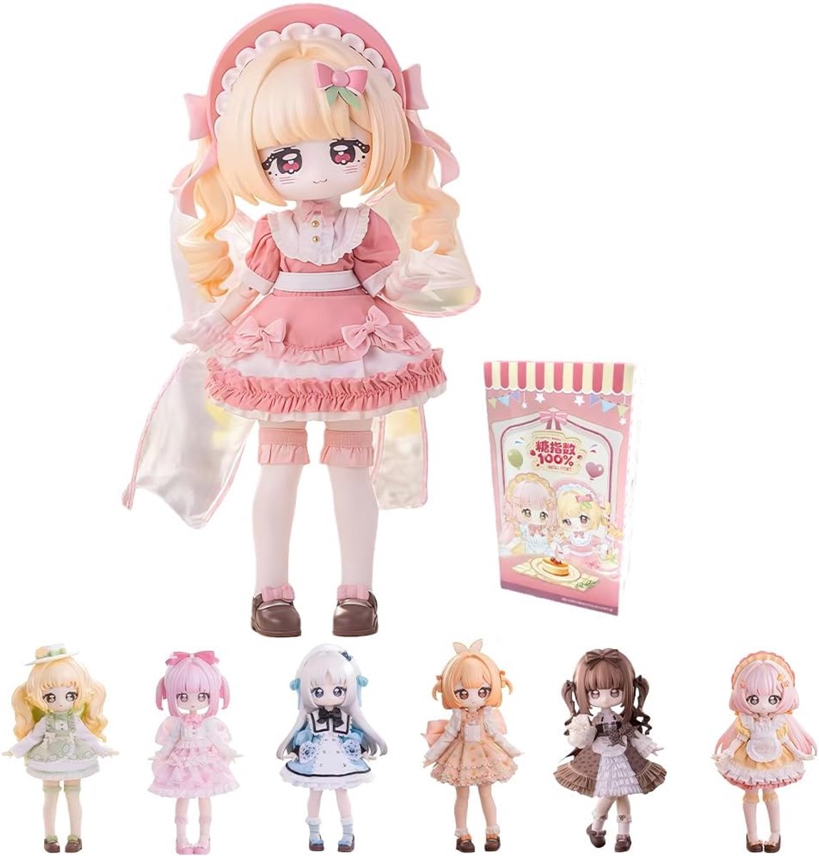 Niannyyhouse BJD Blind Box Figuren, Ball Jointed Doll met Kleding, Sweetr Girl Serie, 1/12 Schaal Actiefiguur om te Verzamelen (1ST)
