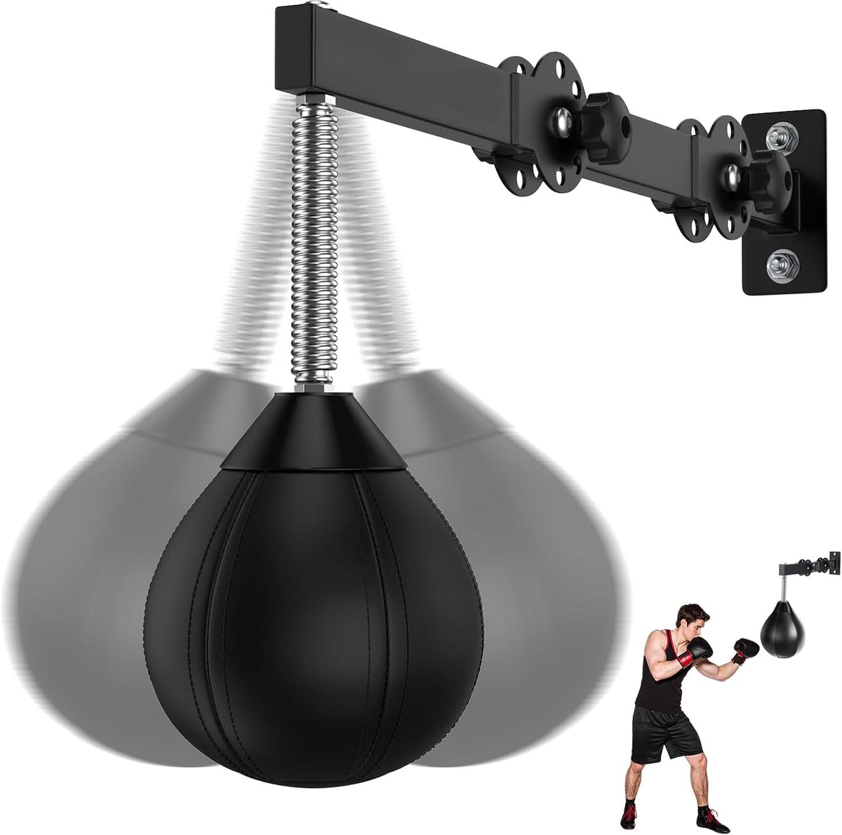 Boksbal hangend, boksbal voor speedtraining, boksbal voor reflexen