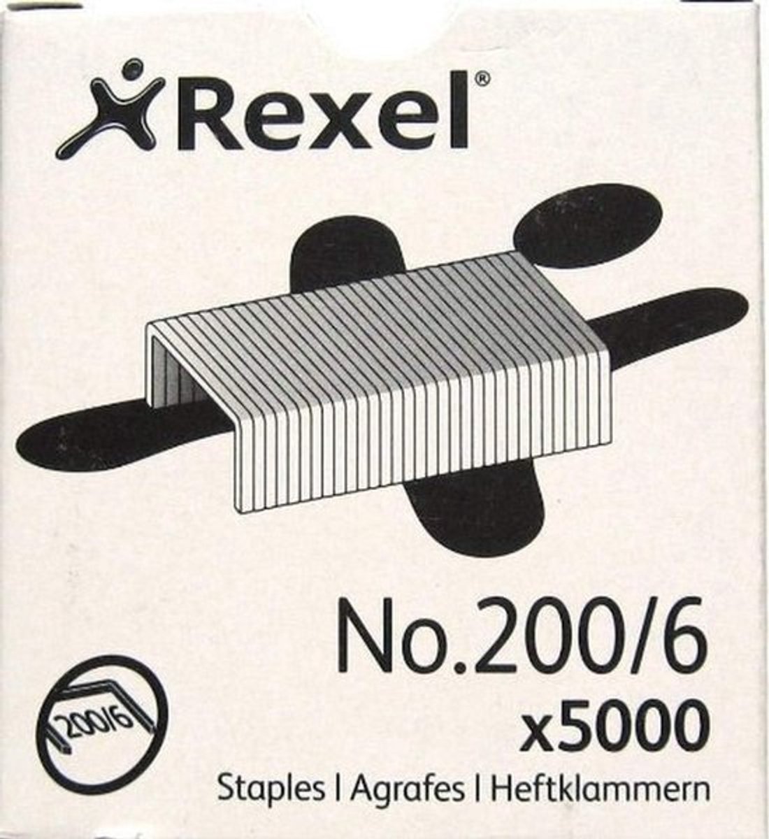 5000 nietjes 6mm voor nietmachine, 200/6 standaard formaat