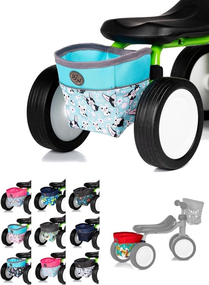 Universele Frametas voor Kinderen - Loopfiets, Driewieler & Loopwagentas met Reflectoren