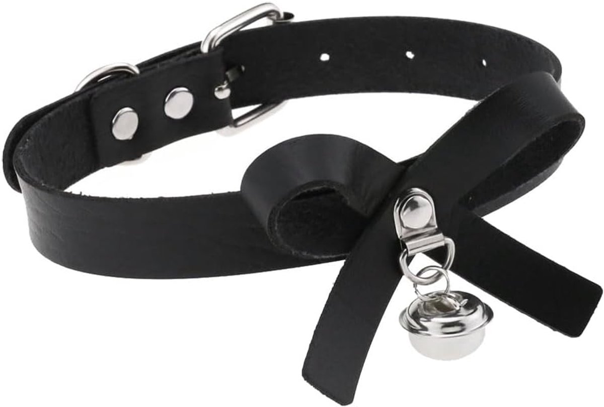 Dailygoods- Choker Ketting Uniek Strik Design - Kunstleer - Verstelbare Kraag - Lichtgewicht - Hypoallergeen - Edgy en Vrouwelijk