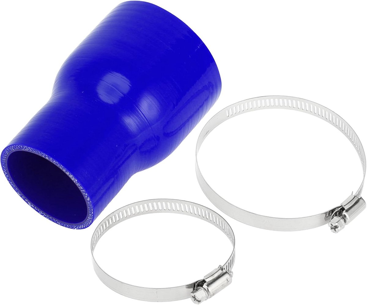 Dailygoods- Silicone Slang 4-Laags - Koppeling - 5mm Dikte - 127mm Lengte - Blauw - Bestand tegen Hoge Temperatuur - Koelslang