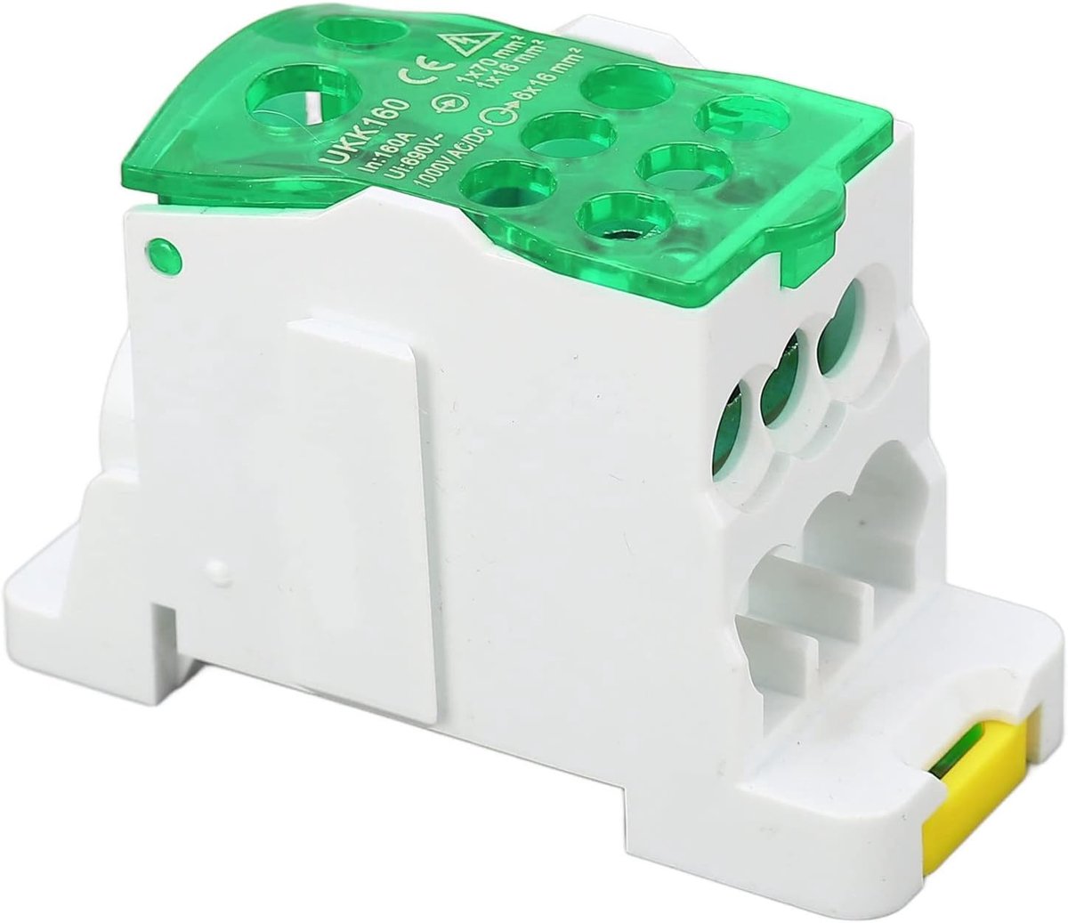 Dailygoods - UKK-160A Terminalverdeelkast 160A - Vlamvertragend Aansluitblok voor Stroomverdeling