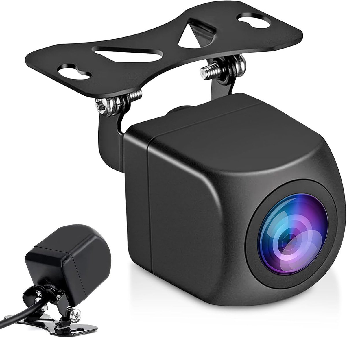 1080P achteruitrijcamera, 180° supergroothoek, IP68 waterdicht, universele achteruitrijcamera voor auto, SUV, camper, vrachtwagen