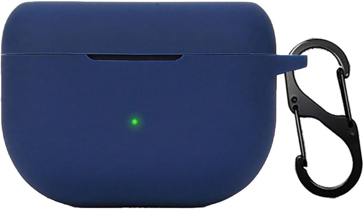 Dailygoods - Cilicone hoes - Ultradun en zacht - Marineblauw - Anti-val en vuilbestendig - Geschikt voor Jabra Elite 8 en 10 - Hoogwaardig ontwerp