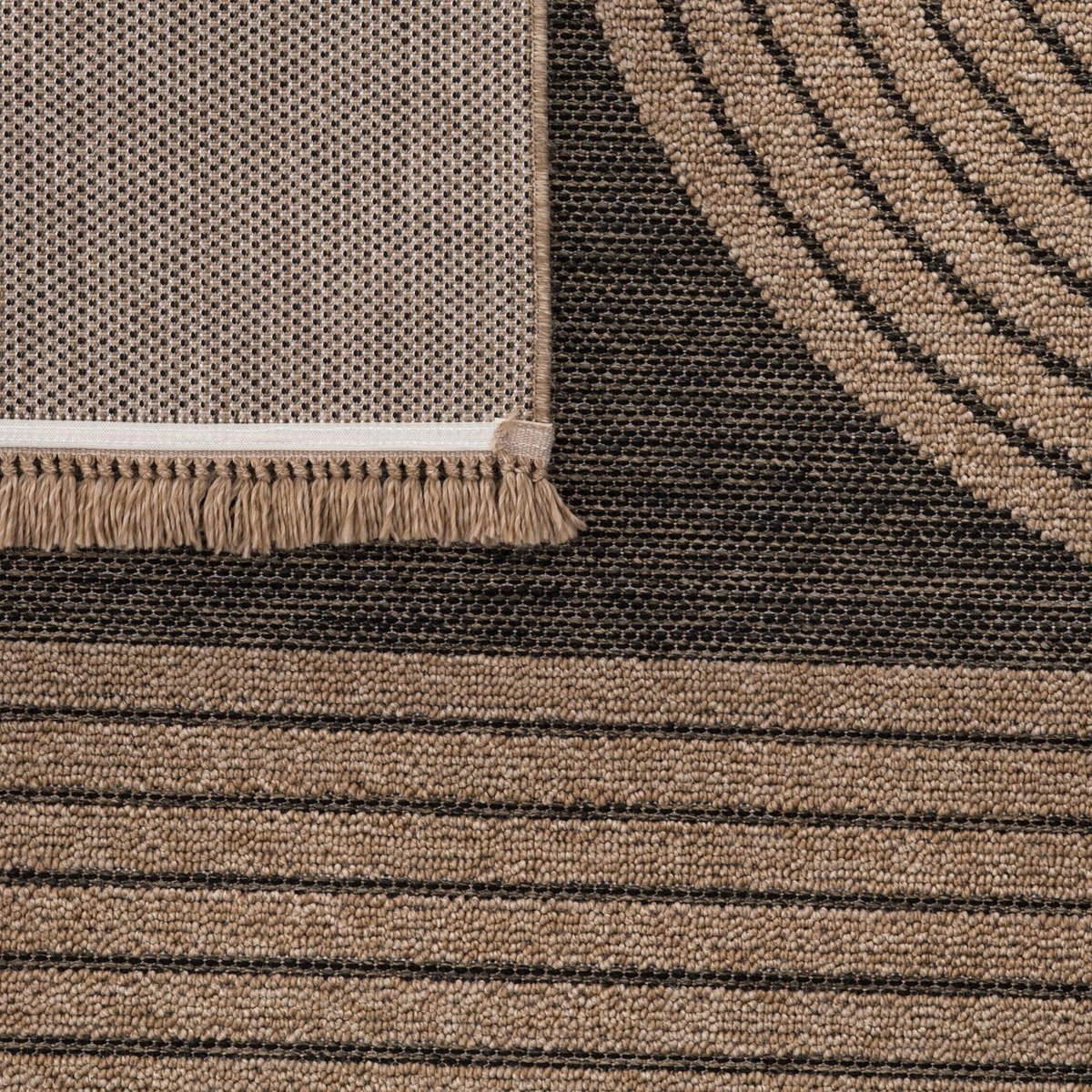 Home Tuin Vloerkleed Binnen En Buiten Balkon Wasbaar 3D Bloemmotief Berber Vloerkleed, Kleur:Grijs Beige, Maat:80x150 cm