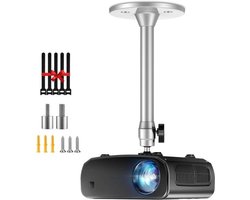 DAWASAPAT Mini Ceiling Wall Projector Mounting Stand Compatible with QKK, DR.J, DBPOWER, Anchor, VANKYO, AAXA, Jinhoo, PVO, TMY, AuKING and most other mini projector, silver