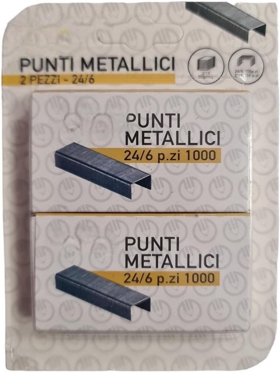 2000 Verzinkte nietjes 24/8 mm voor nietmachines kantoor en school