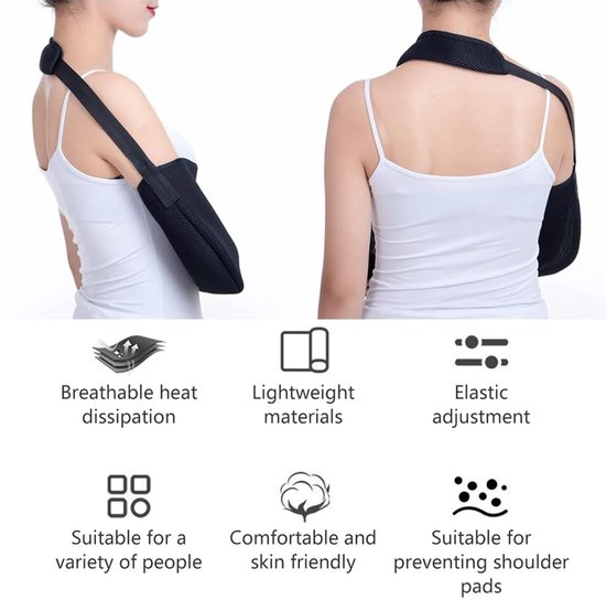 Armsteun en Ondersteuning voor Schouderblessures, Arm Splint en Immobilisatie voor Links en Rechts, Ideaal voor Herstel en Stabiliteit — afbeelding 4
