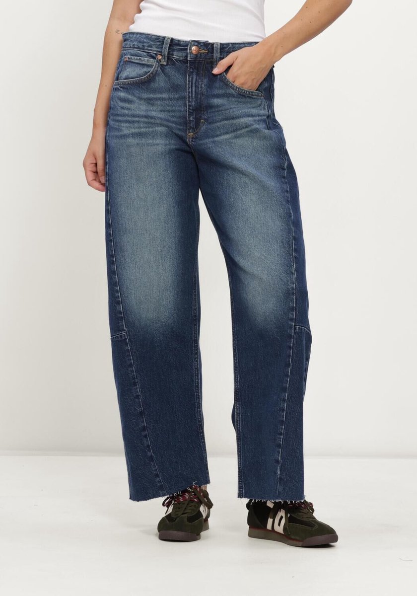 Lee Rider Barrel Jeans Dames - Broek - Blauw - Maat 33