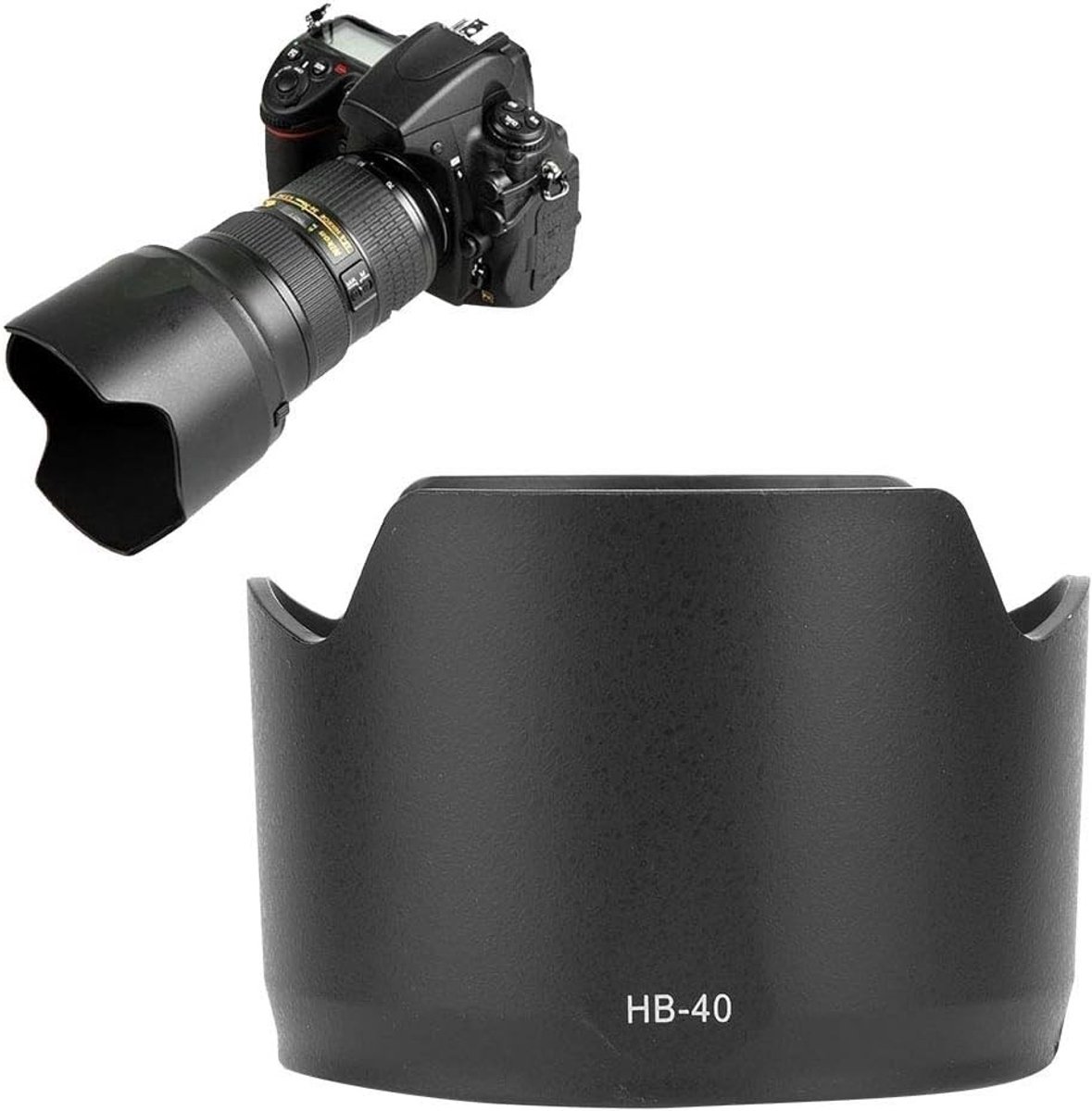 Vervangende Lenskap voor Nikon 24-70mm en F2.8G ED Lens, Vermijdt Achtergrondverlichting en Zijverlichting, Duurzaam en Lichtgewicht Ontwerp