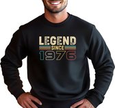 Legend Since 1976 Trui - Verjaardag en feest cadeau - Cadeau tip - 50 jaar cadeau - 50 jaar abraham - 50 jaar - Trui - 1976 - Heren - Vader Cadeau - Maat L