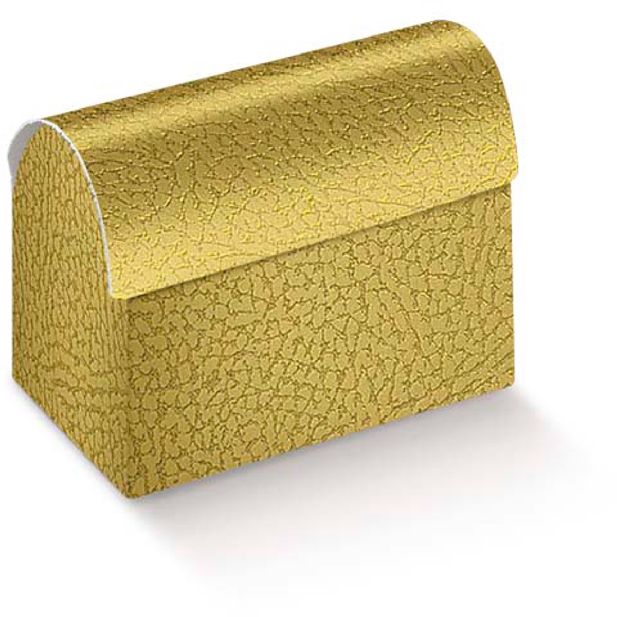 12 cadeau doosje hutkoffer - schatkist goud bunnels traktatie-doosje voor snoepjes of bonbons om uit te delen bij verjaardag, huwelijk, babyshower of doop.