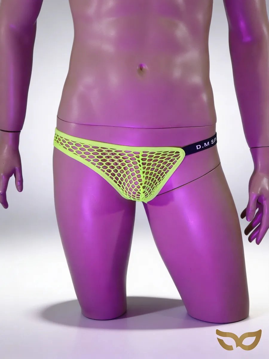 MySecretNL Fishnet Boxer - Jocks - Heren - Geel - Maat M
