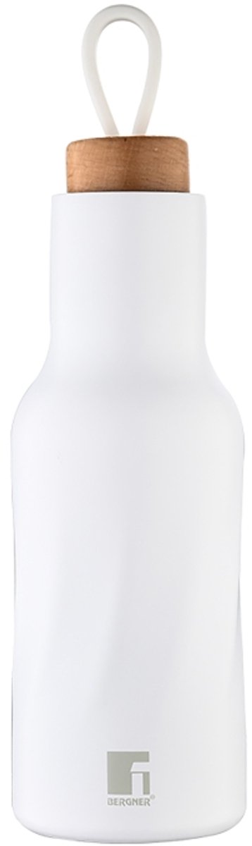 Roestvrijstalen thermosfles NATURALLY 500 ml, matwit