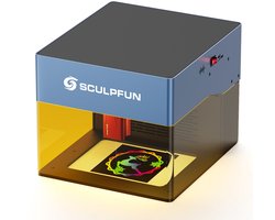 Sculpfun iCube Pro Max 10W lasergraveerder, laservlek van 0,08 mm, graveersnelheid van 10.000 mm/min, 120 x 120 mm
