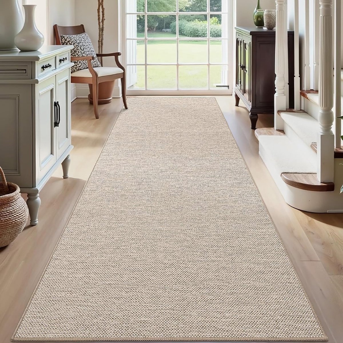 Droogloopmat - 60 x 180 cm - Rubber - Antislip - Beige