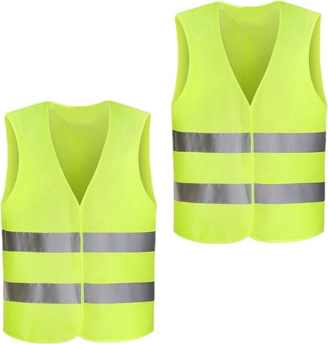 Allecto - Veiligheidsvest - Reflecterend - Universele maat - Geel - Wasbaar - Voor