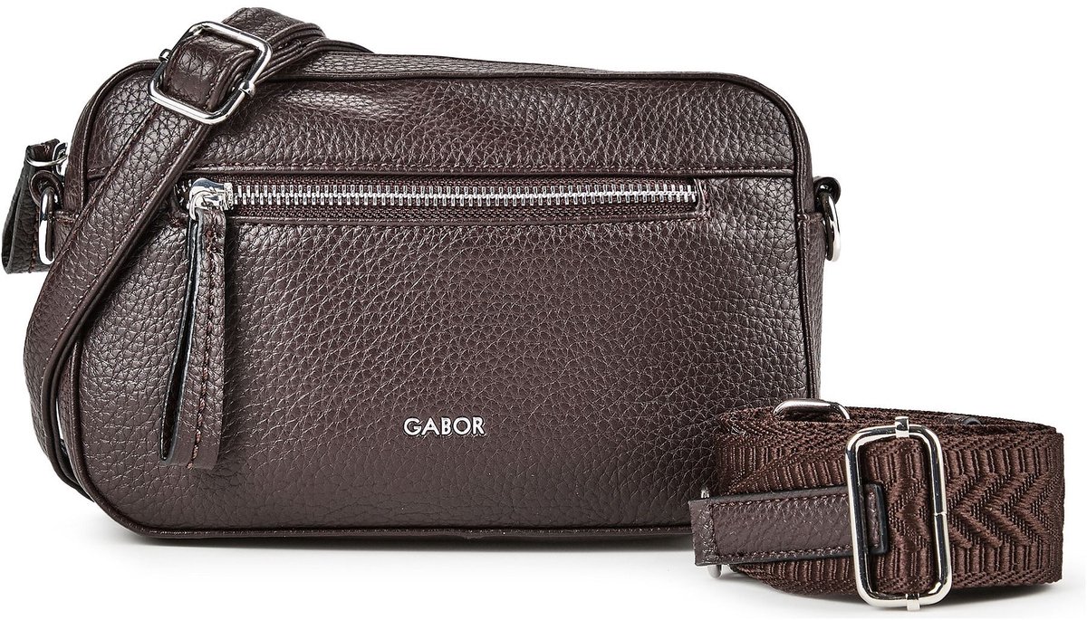 Gabor schoudertas Silena Camera Bag Dark Brown donkerbruin