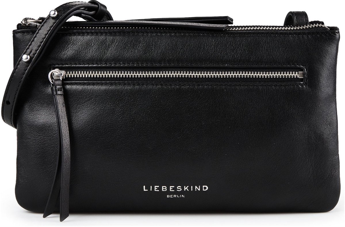 LIEBESKIND BERLIN schoudertas Zena Double Crossbody Bag Black zwart