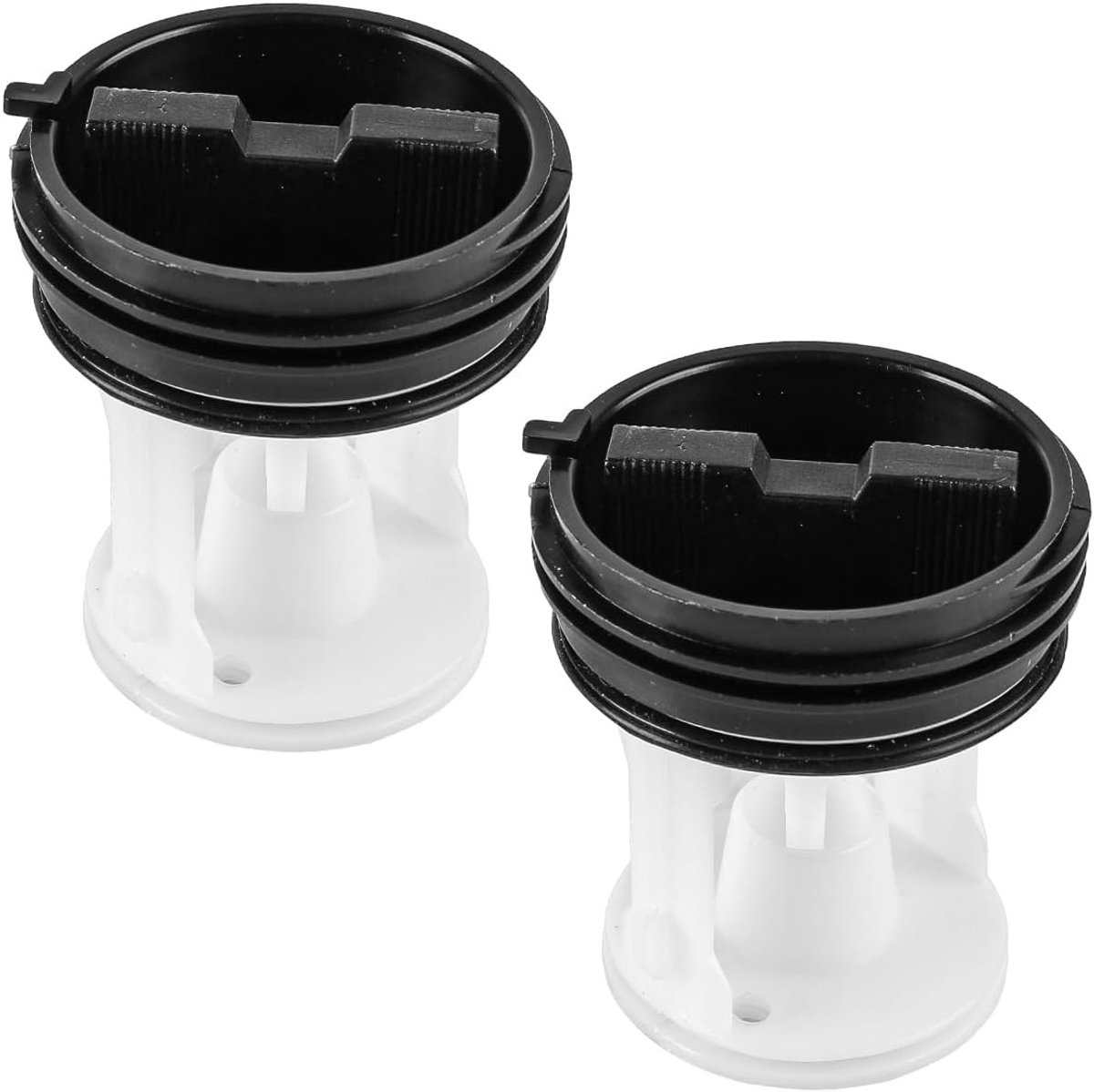 2 Stuks Afvoerpomp Filter voor Volautomatische Wasmachine - Bescherming tegen Vuil, Waterafvoer en Onderhoud