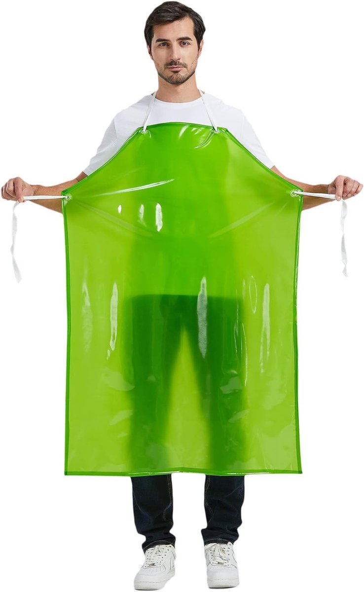 Waterdichte Werkschort voor Koks en Dierenverzorgers - Unisex PVC Schort met Comfortabele Pasvorm en Veelzijdig Gebruik