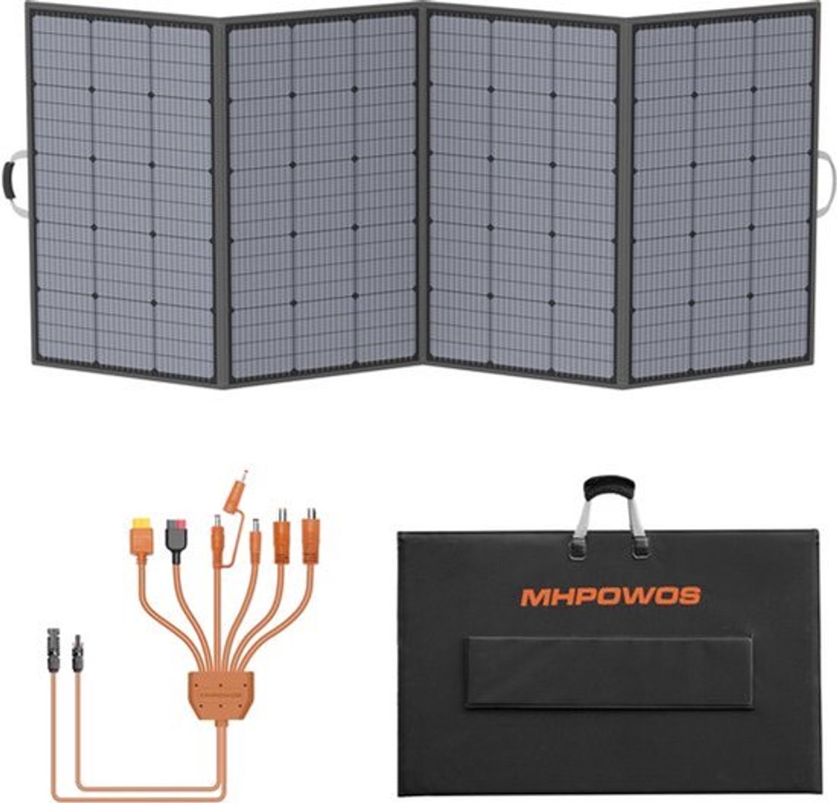 Draagbare Zonnepaneel 400 W - Opvouwbaar Lichtgewicht - 31 V Output - Voor Camping En Buitenactiviteiten - Power Backup Generator