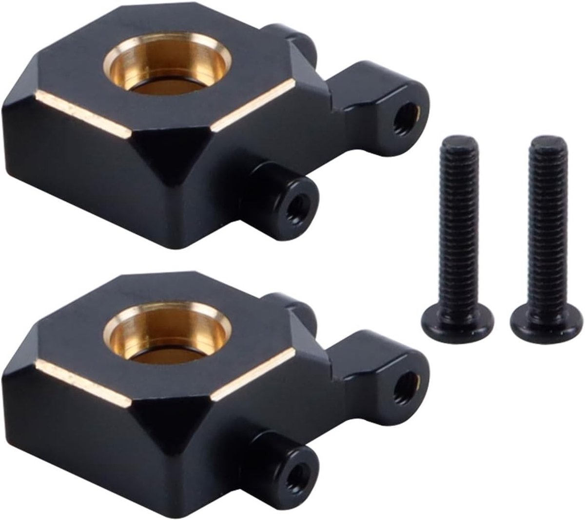 Upgrade Accessoires voor 1/18 RC Crawler: 2 Sets Messing Blunt Shaft Voorste Stuurcup, Duurzaam en Betrouwbaar