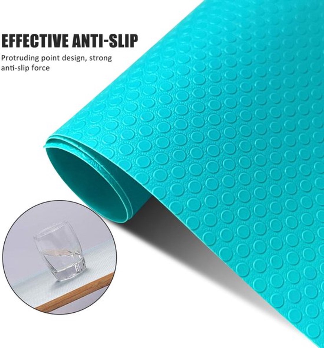 Dailygoody - Koelkastmatten - Antislip - Waterdicht - Blauw - Vuilafstotend