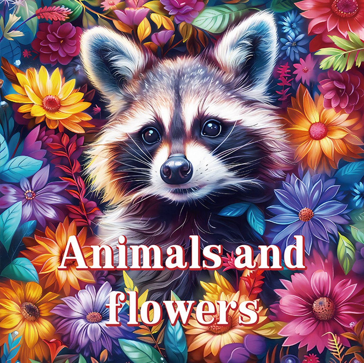 Casalora 20 kleurplaten van een Dieren en Bloemen - kleurboek voor volwassen -kleurboek voor jong en oud, fantasie-kleurplaten