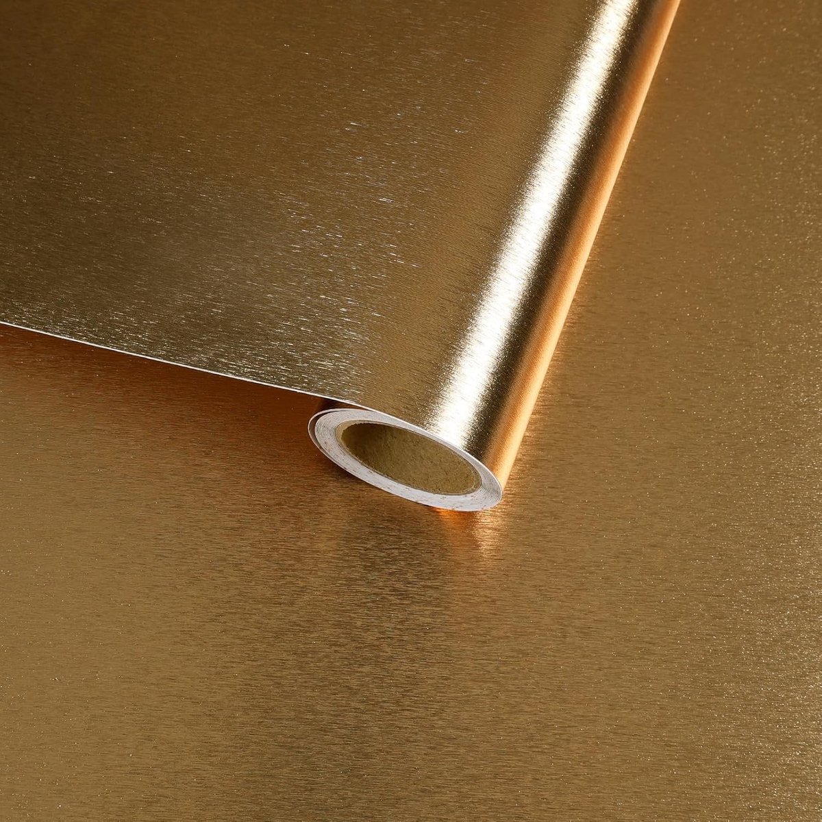 Zelfklevend Metallic Behang 30 cm x 300 cm - Warmtebestendige Folie voor Keuken en Meubels, Retro Design en Matte Afwerking