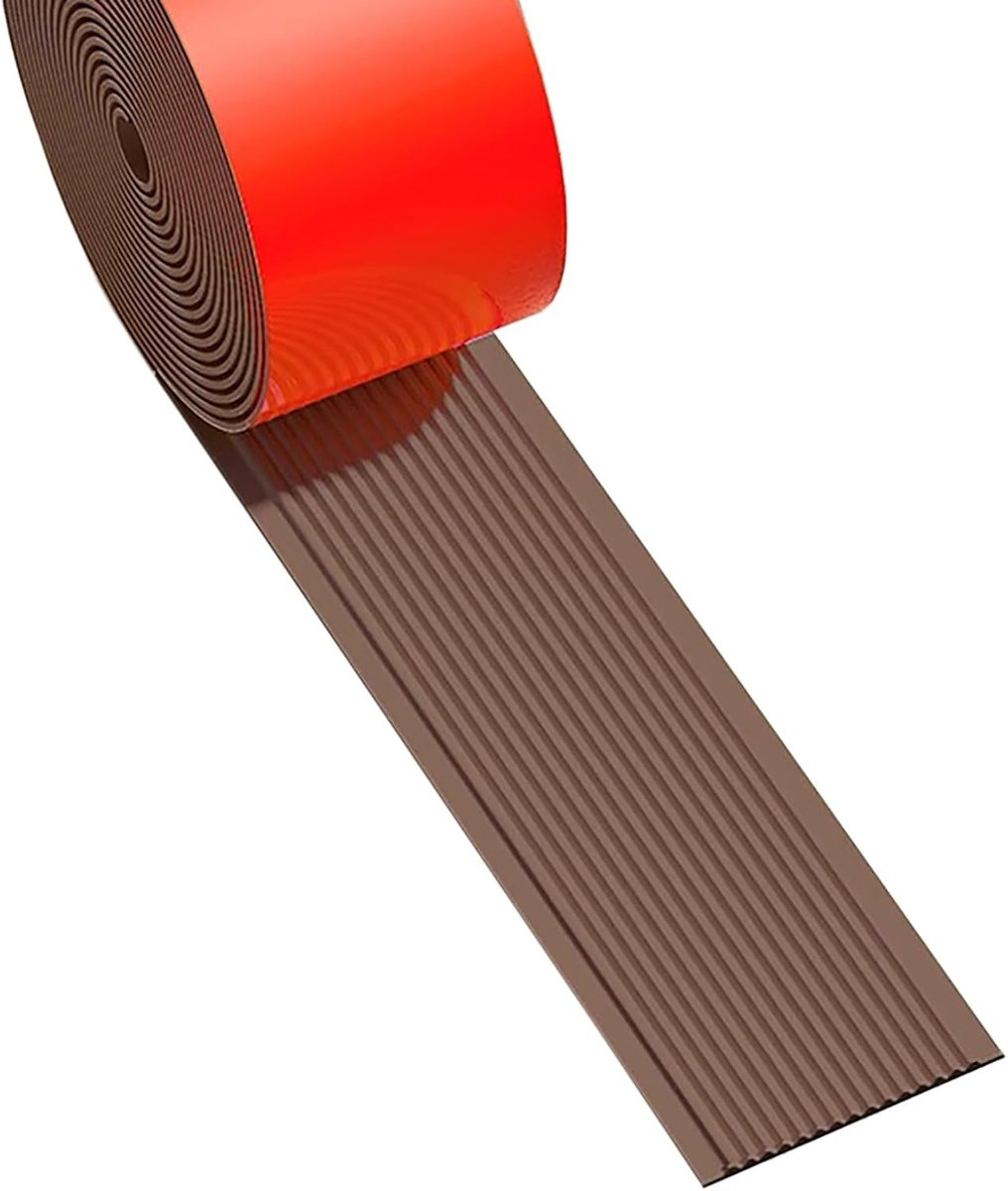 Zelfklevende Rubberen Antislip Traprand - 3 cm x 3 m - Bruin - Voor Trappen en Gladde Oppervlakken
