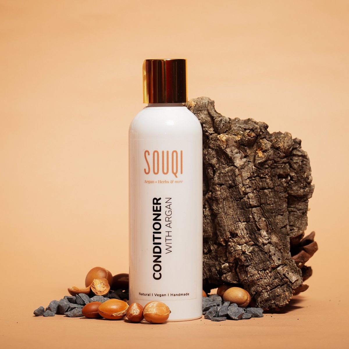 Souqi Argan Haar en Baard Conditioner 200ml - Voedende Conditioner