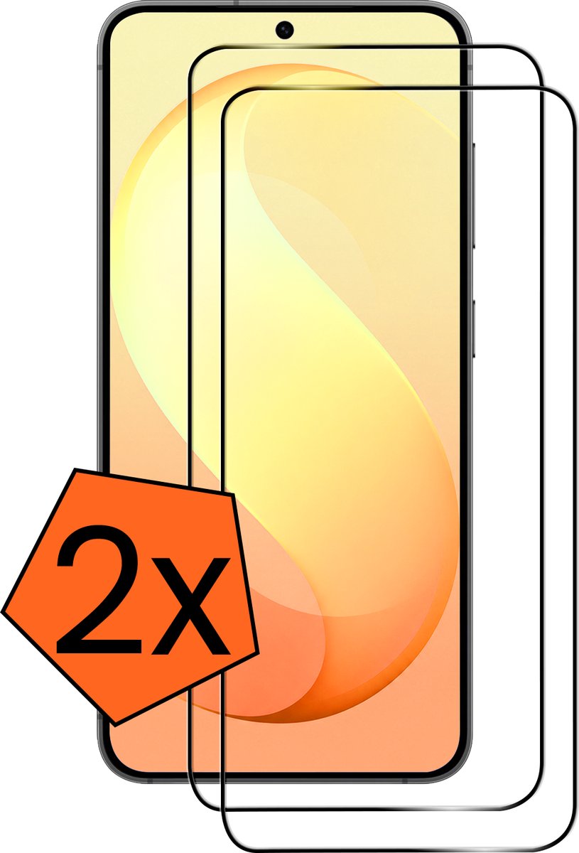 Screenprotector - 2 Stuks - Geschikt voor Samsung Galaxy S26 FE - Full Cover - Gehard Glas - Beschermglas - Tempered Glass - Screen Protector