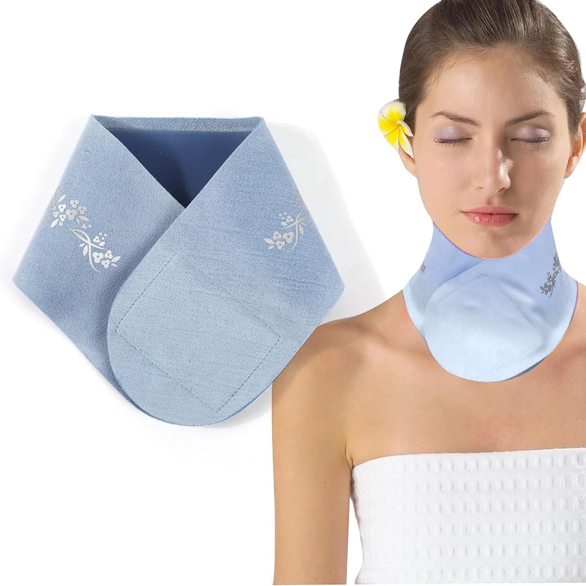 Verstevigend kussen voor de nek, décolleté en anti-rimpel verzorging, herbruikbaar en huidverzorgend voor mannen en vrouwen