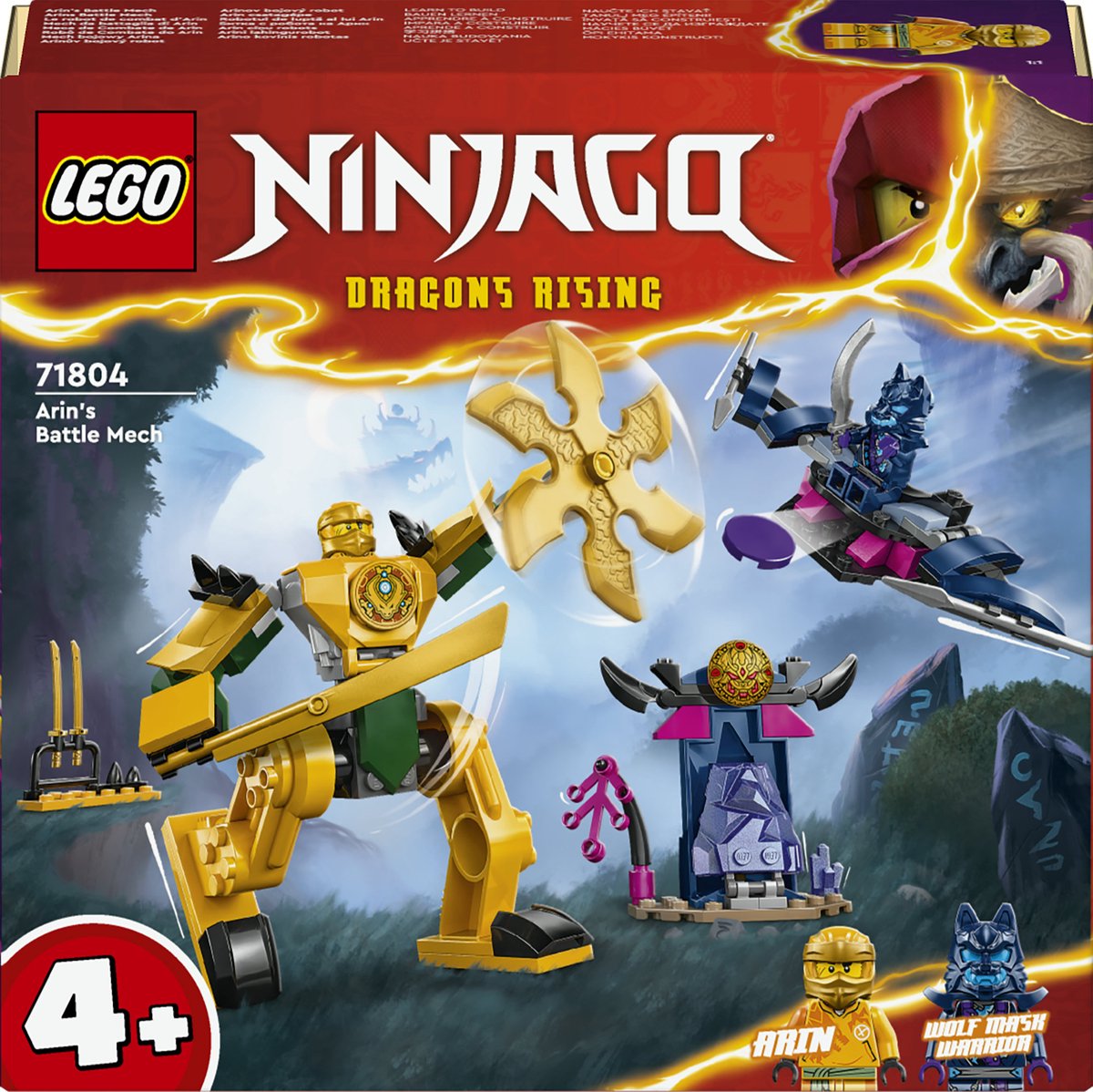 Bol.com LEGO 71804 NINJAGO Arins strijdmecha Ninja Speelgoed Set met Vliegtuig en Actiefiguur aanbieding