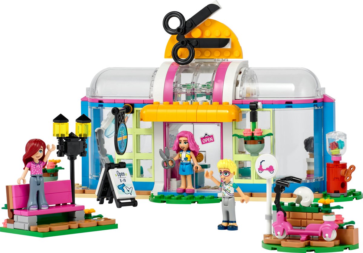 Bol.com LEGO 41743 Friends Kapper, Creatief Kapsalon Speelgoed met Paisley en Olly Minipoppetjes aanbieding
