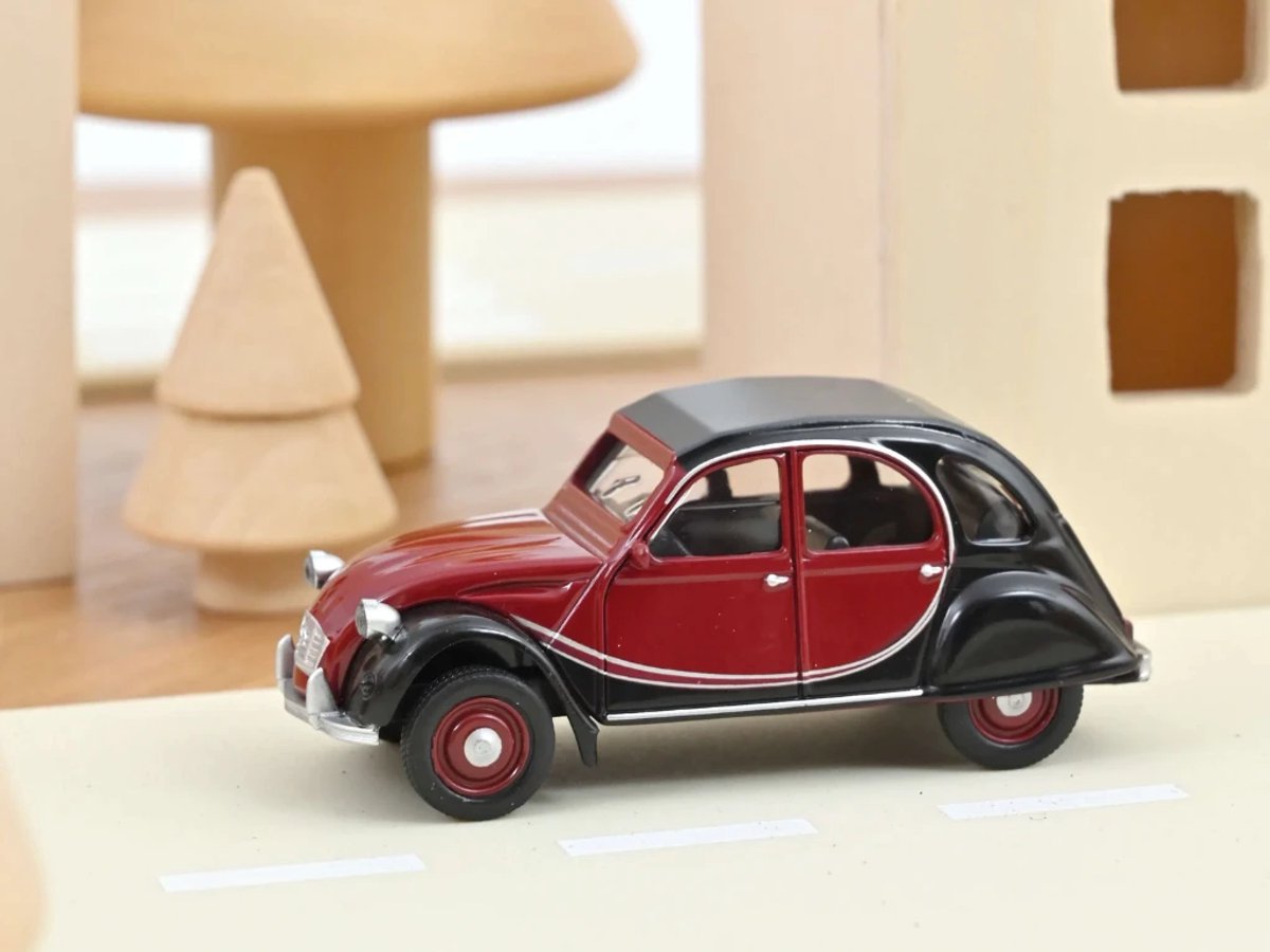 NOREV - Model auto - schaalmodel 1:54 - Citroën 2CV Charleston 1982 Delage Red and Black - Eend