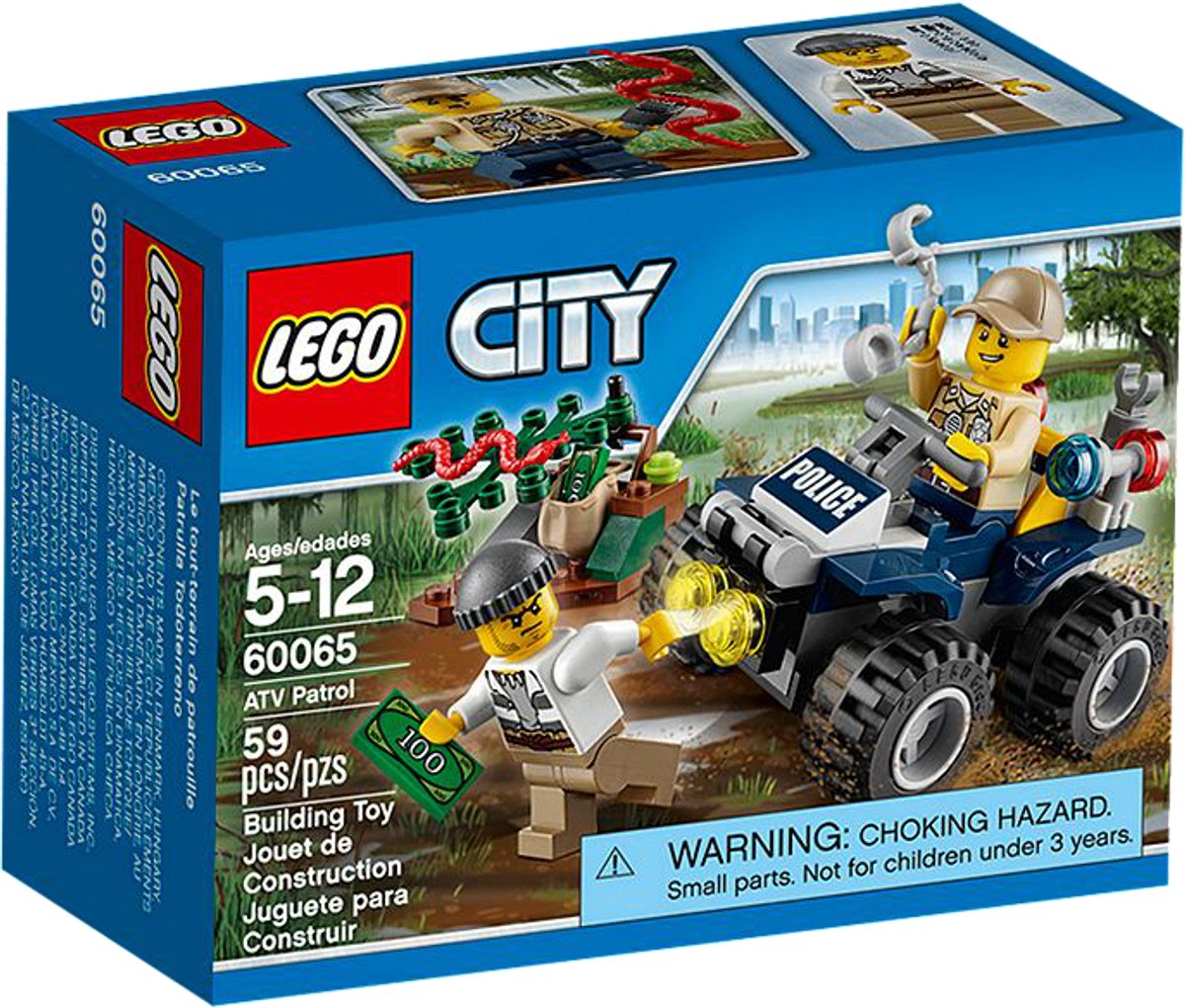 LEGO City ATV Patrol, Bouwpakket, 5 jaar, 59 stuk(s)