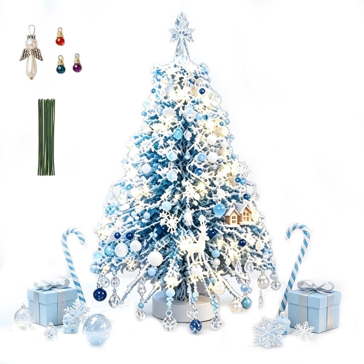 DIY Beaded Christmas - handgemaakte kralenset-Zelfgemaakte kerstboom-Zelf kralen maken -Verbeter je handvaardigheid -Mini kralen kerstboom-Perfect voor beginners en hobbyisten -winter - Geschikt voor woonkamers, slaapkamers, kantoren, bureaus