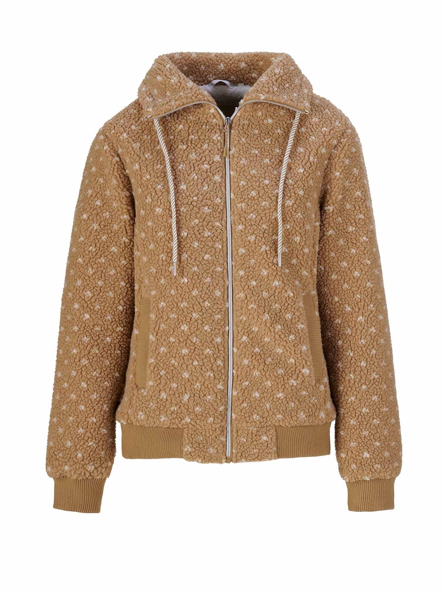 BJØRNSON Greta Teddy Fleece Vest Dames - 4 Seizoenen - Maat 42 - Zand